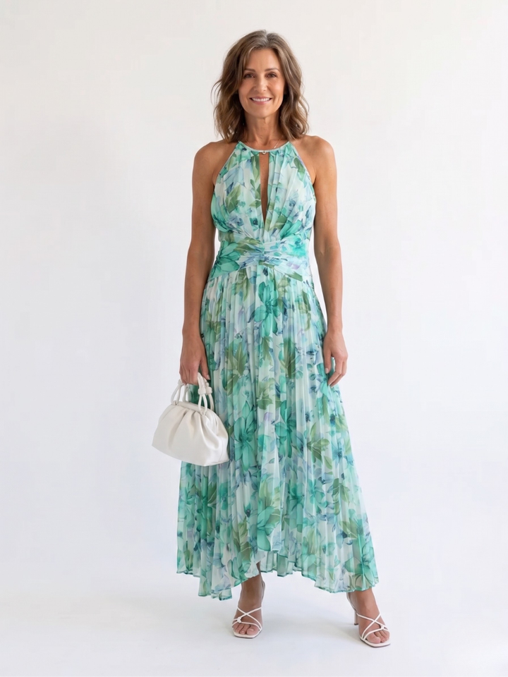 Althea | Long Sleeve Floral Maxi Dress
