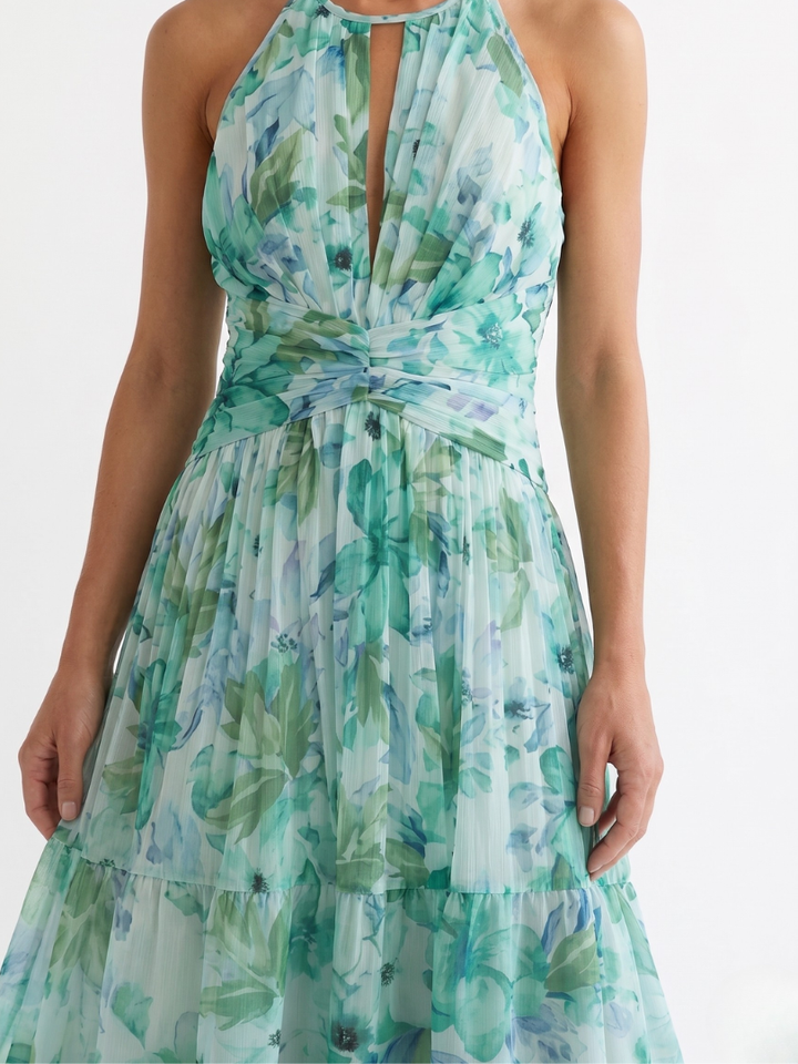 Althea | Long Sleeve Floral Maxi Dress