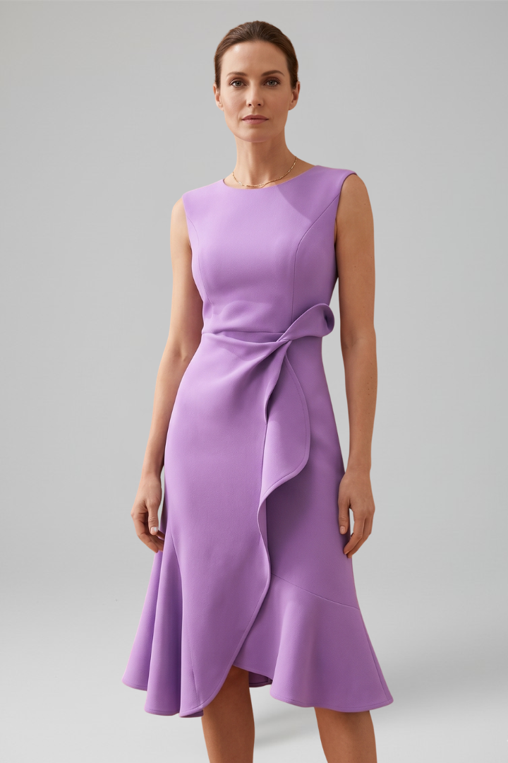 Cosima | Sleeveless Wrap Detail Midi Dress