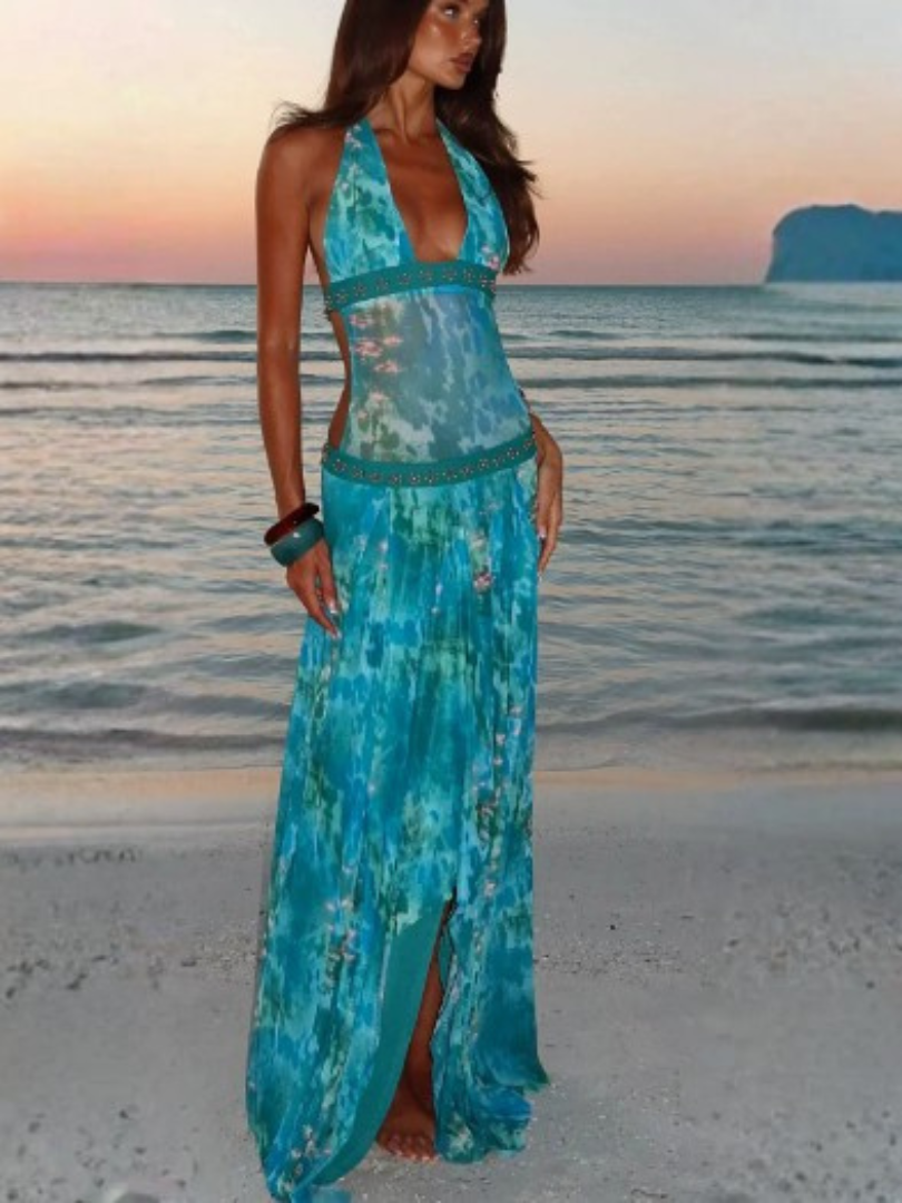 Orlune | Pleated White Maxi Dress